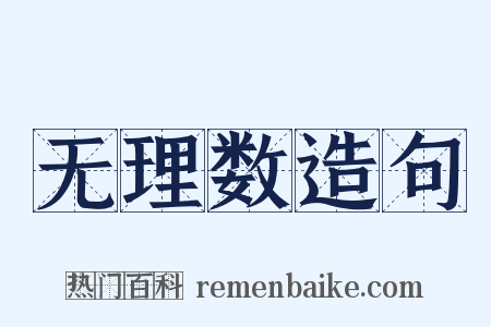 无理数造句是什么意思的图片
